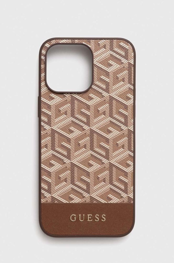 Чохол на телефон Guess iPhone 14 Pro Max 6.7" колір коричневий