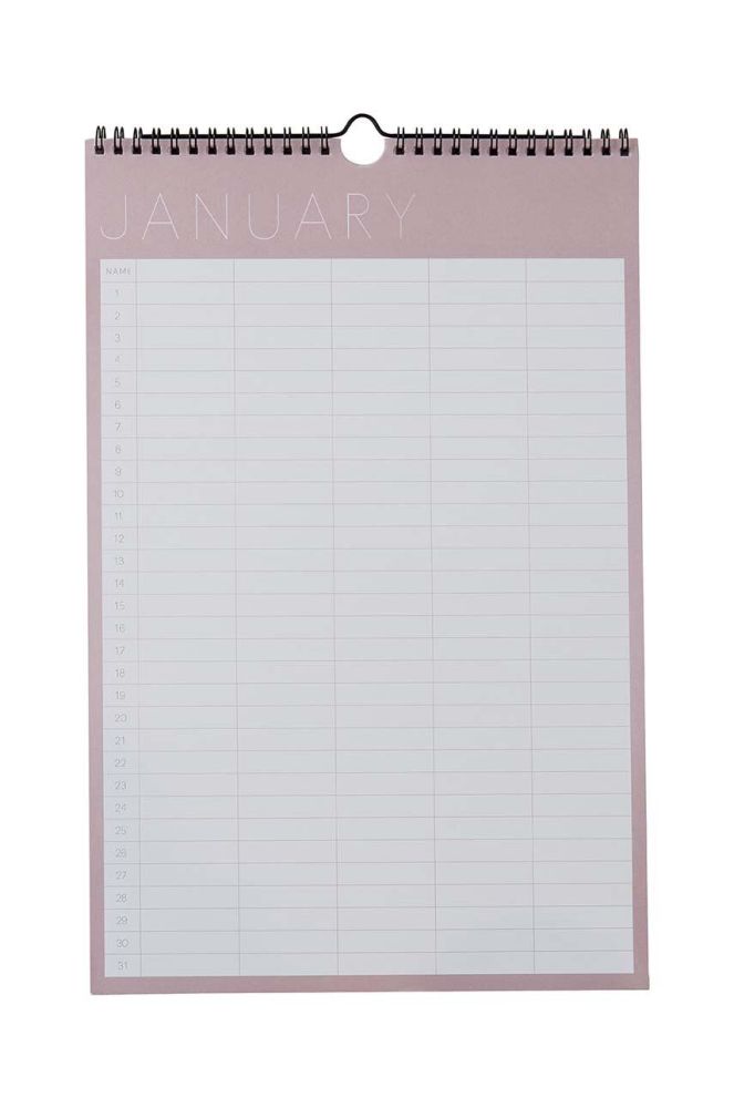 Планер-місячник Design Letters Monthly Planner колір рожевий