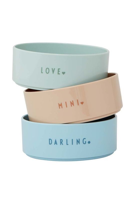 Набір контейнерів Design Letters Mini favourite bowl set 3-pack колір зелений (2868561)
