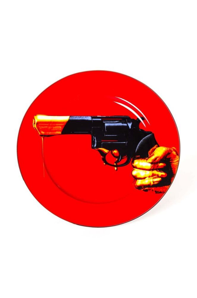 Тарілка Seletti Revolver колір барвистий