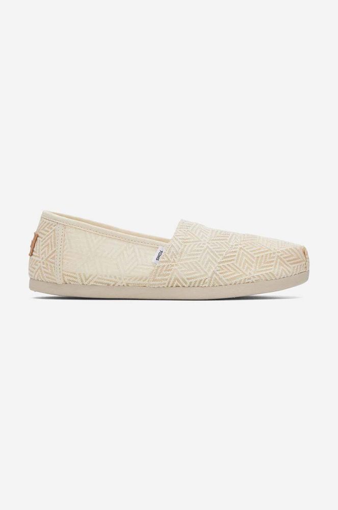 Еспадрилі Toms Alpargata 10019679 NATURAL жіночі колір бежевий