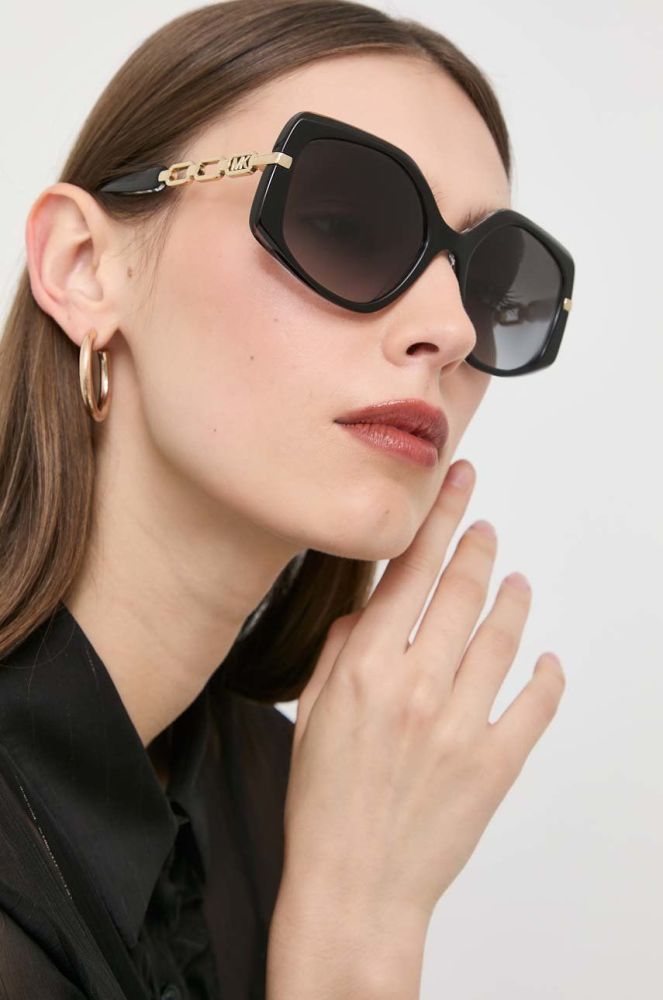 Сонцезахисні окуляри Michael Kors жіночі колір чорний (2795726)