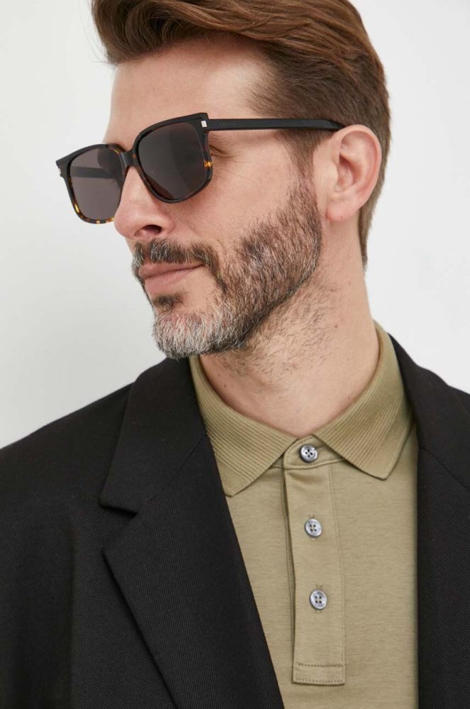 Сонцезахисні окуляри Saint Laurent чоловічі колір чорний (3287791)