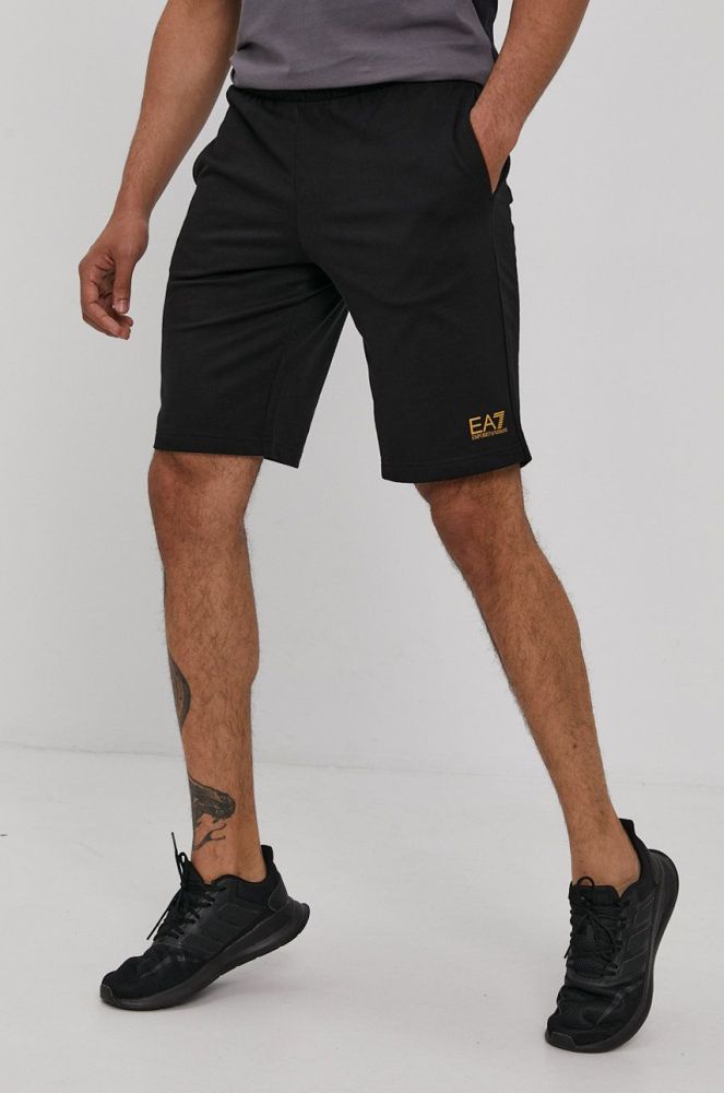 Шорти EA7 Emporio Armani чоловічі колір чорний (1453021)