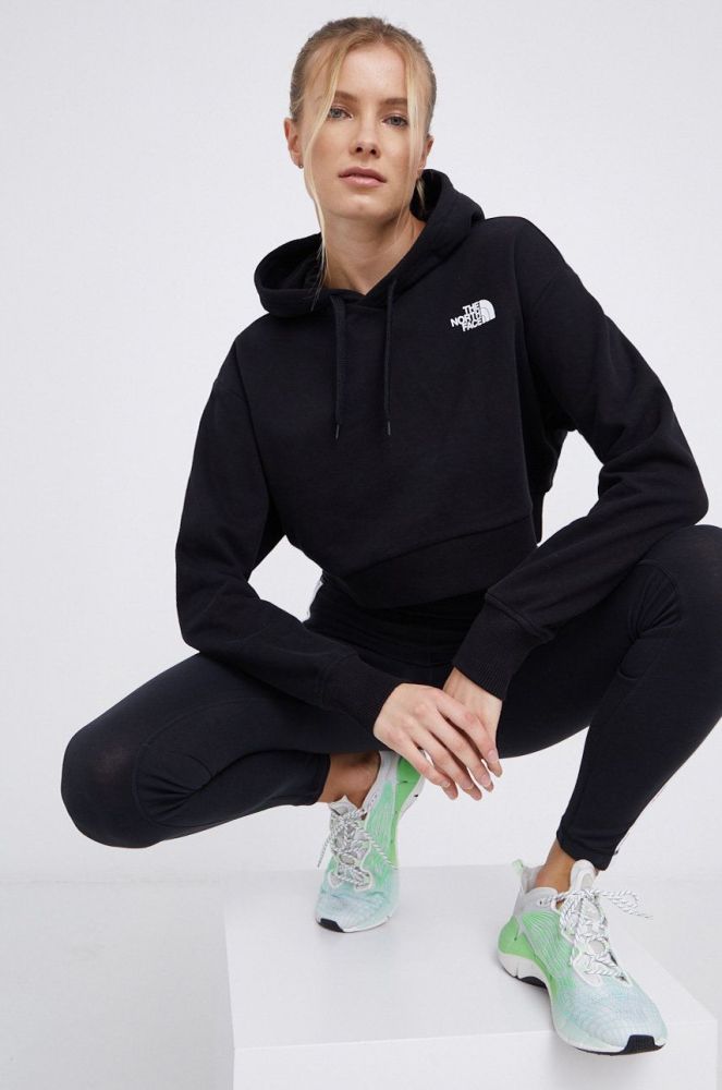 Бавовняна кофта The North Face жіноча колір чорний з принтом NF0A5ICYJK31-JK31