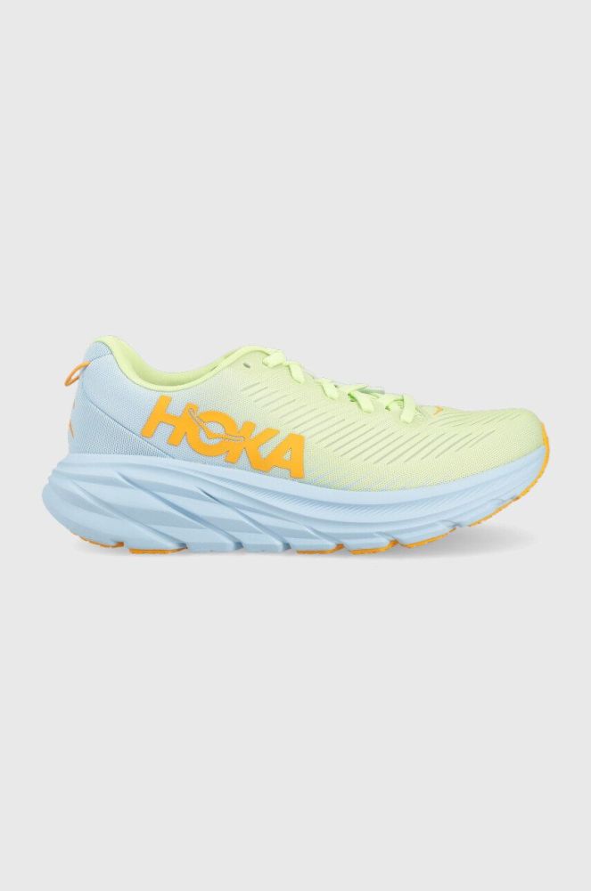 Черевики Hoka One One RINCON 3 колір зелений на плоскому ходу