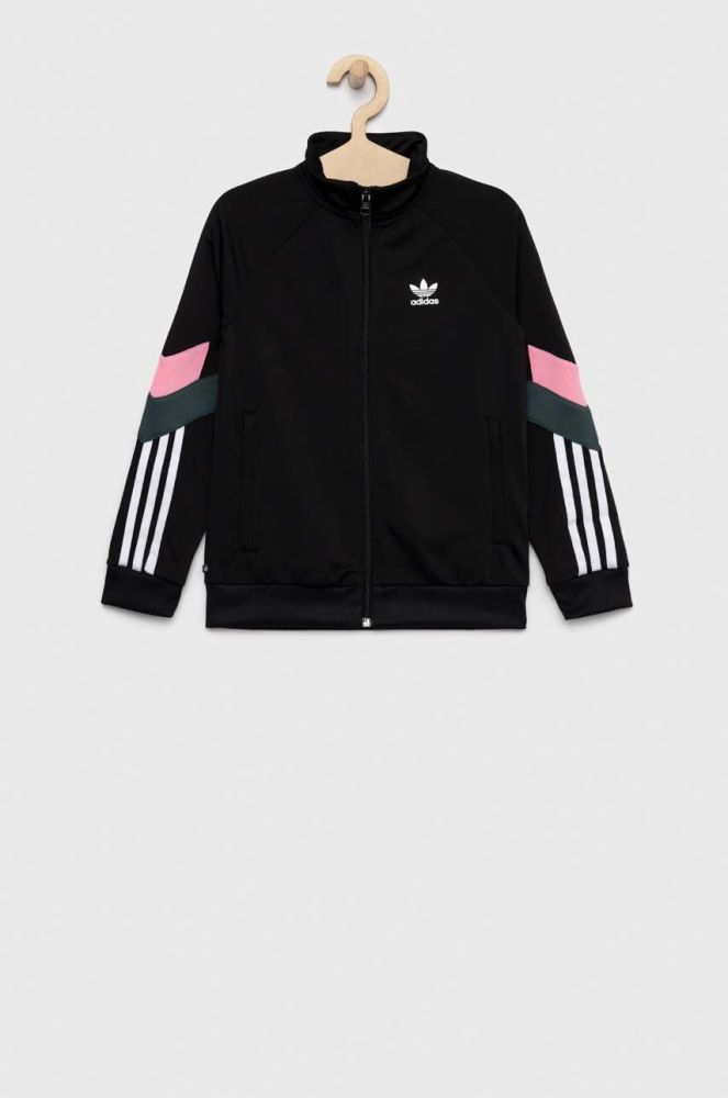 Дитяча кофта adidas Originals колір чорний з аплікацією (2849632)