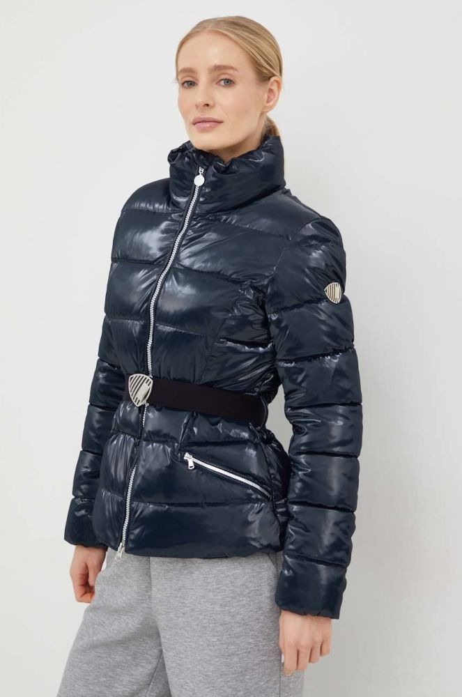 Куртка EA7 Emporio Armani жіноча колір синій зимова (2817189)