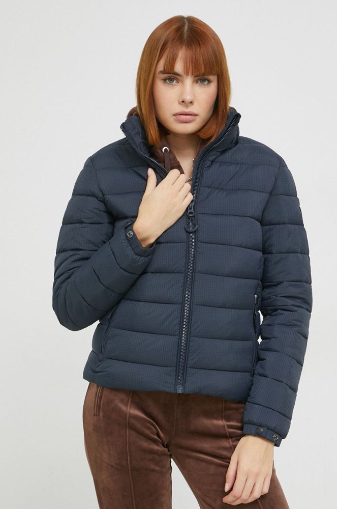 Куртка Superdry жіноча колір синій перехідна (2821127)