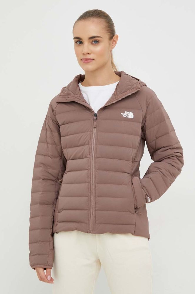 Спортивна пухова куртка The North Face Belleview колір коричневий
