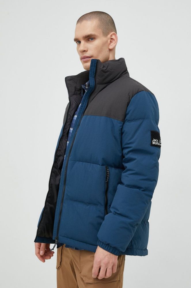 Пухова куртка Jack Wolfskin чоловіча зимова колір блакитний