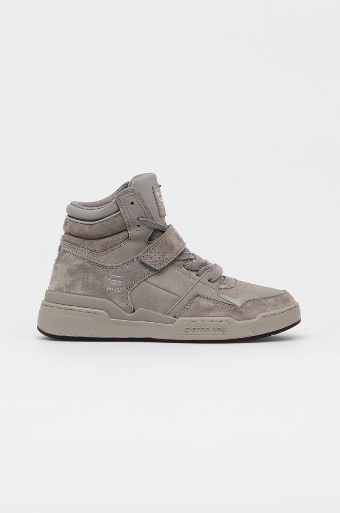 Замшеві кросівки G-Star Raw Attacc Mid колір сірий