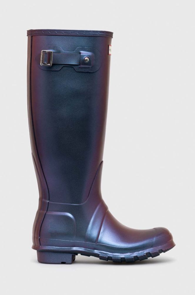 Гумові чоботи Hunter Original Tall Nebuda жіночі WFT2027NEB колір блакитний