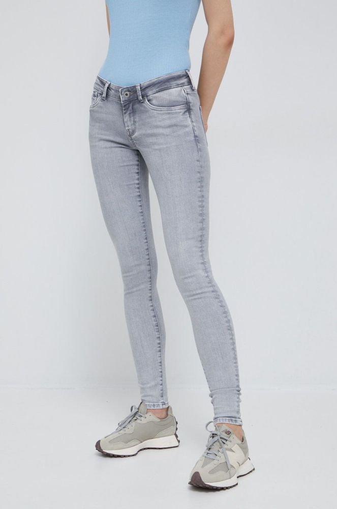 Джинси Pepe Jeans жіночі середня посадка колір сірий (2484396)