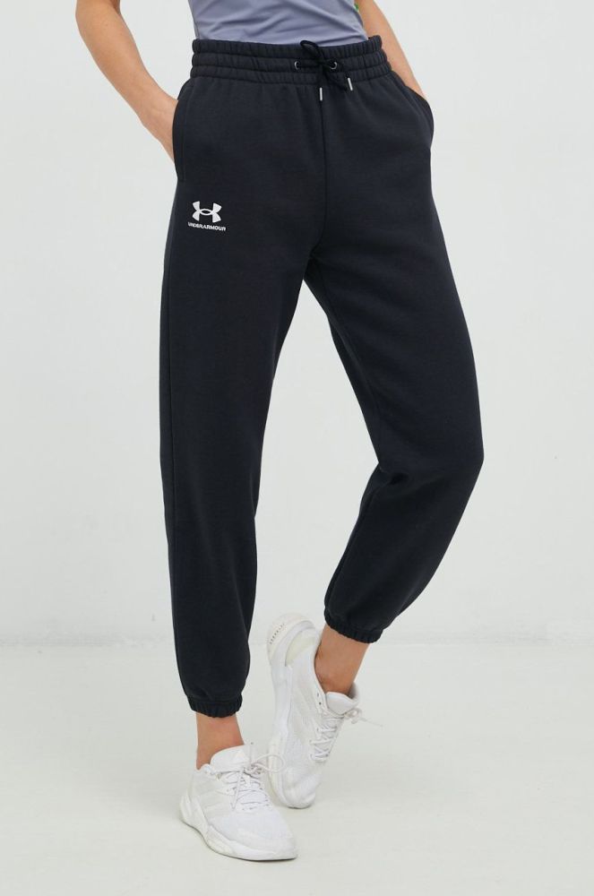 Спортивні штани Under Armour жіночі колір чорний однотонні (2709484)