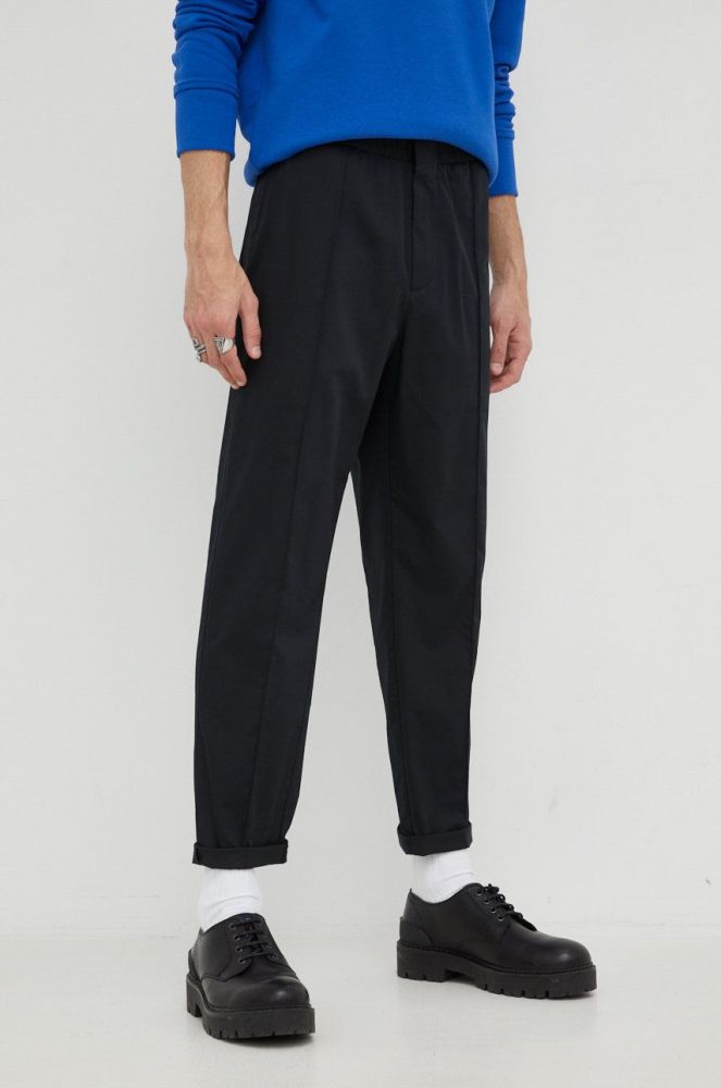 Штани Tiger Of Sweden чоловічі колір чорний фасон chinos