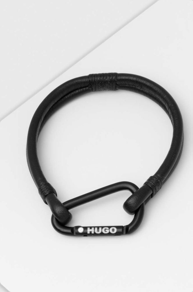 Браслет HUGO чоловічий колір чорний (3253524)