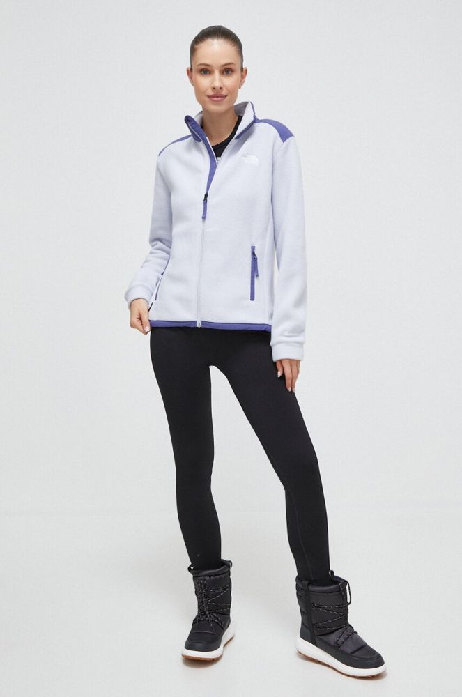 Спортивна кофта The North Face однотонна колір блакитний