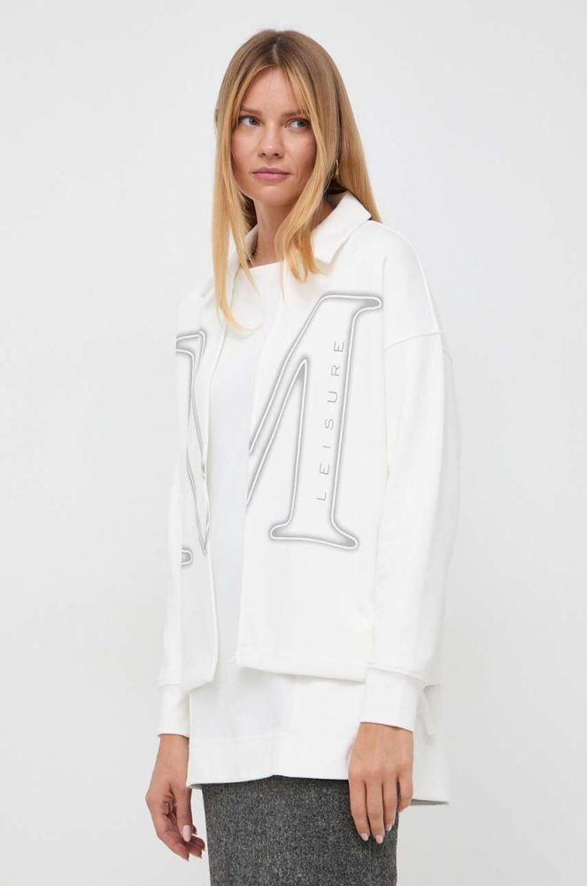 Кофта Max Mara Leisure жіноча колір бежевий з принтом (3597353)