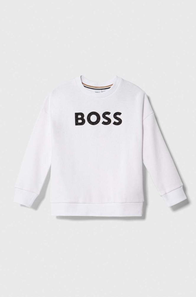 Дитяча кофта BOSS колір білий з принтом (3445431)