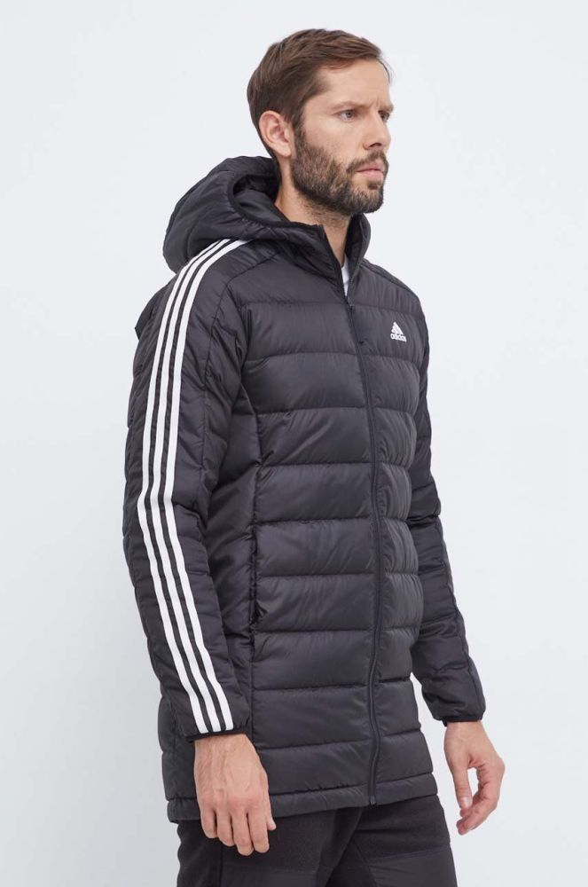Пухова куртка adidas чоловіча колір чорний зимова (3559817)