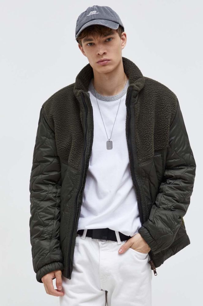 Куртка Superdry чоловіча колір зелений перехідна (3614314)