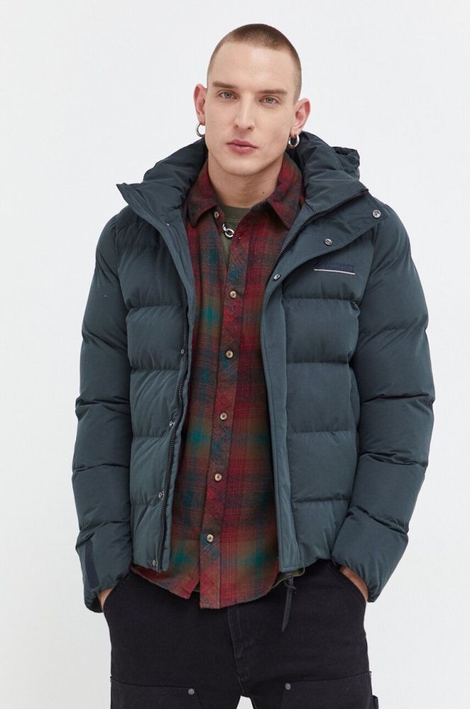 Куртка Superdry чоловіча колір зелений зимова (3676092)