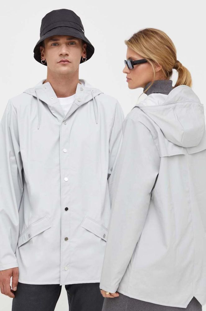 Куртка Rains 12010 Jackets колір сірий перехідна