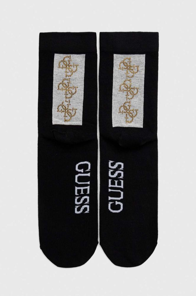 Шкарпетки Guess жіночі колір чорний (3493097)