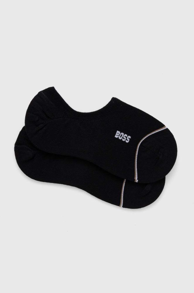 Шкарпетки BOSS 2-pack жіночі колір чорний (3515574)