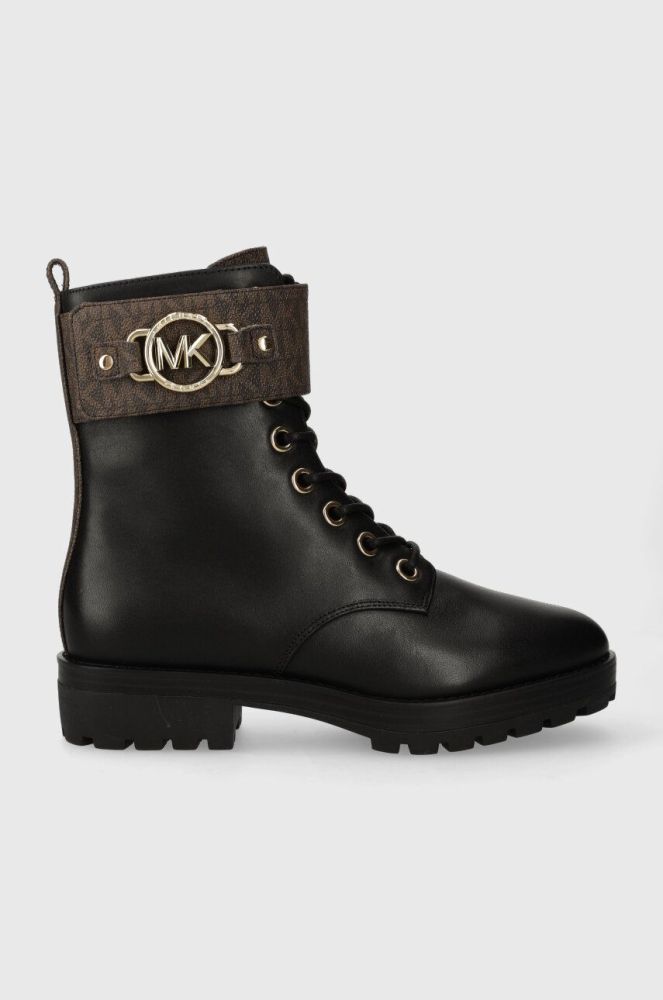 Черевики MICHAEL Michael Kors Rory жіночі колір чорний на плоскому ходу 40F3ROFE1L