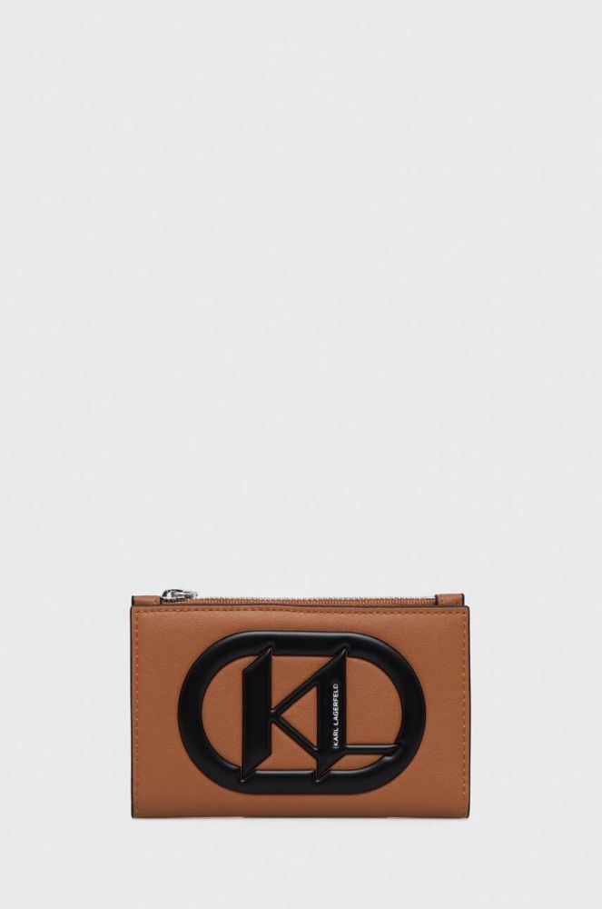 Гаманець Karl Lagerfeld жіночий колір коричневий (3348673)