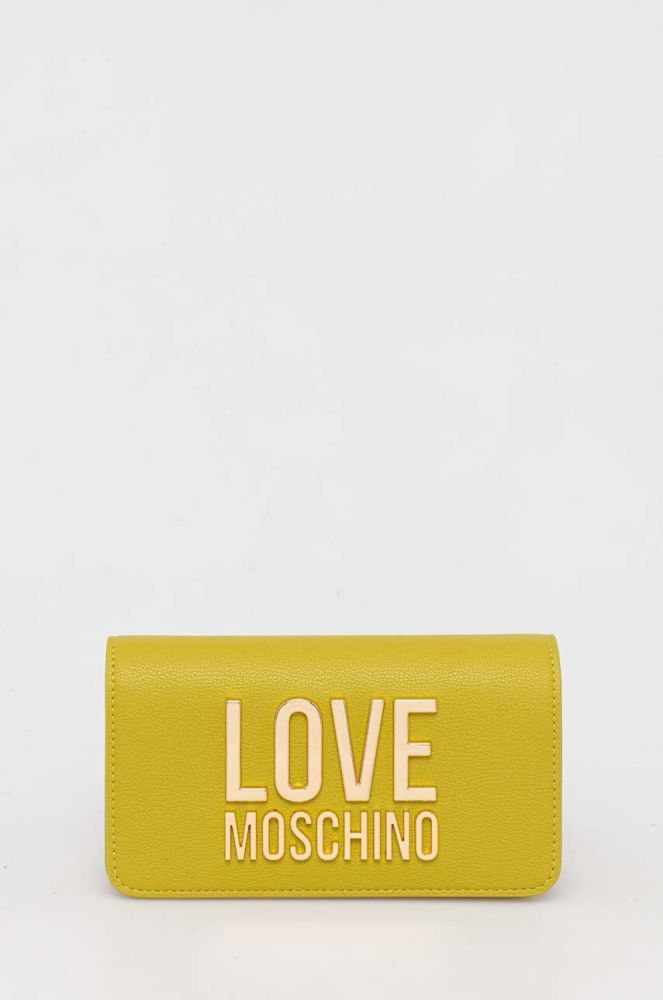 Гаманець Love Moschino жіночий колір зелений