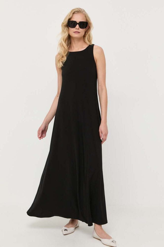 Сукня Max Mara Leisure колір чорний maxi пряма