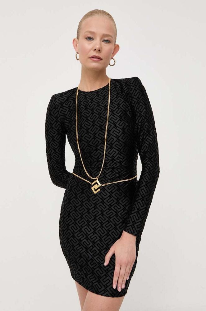 Сукня Elisabetta Franchi колір чорний mini облягаюча (3395170)