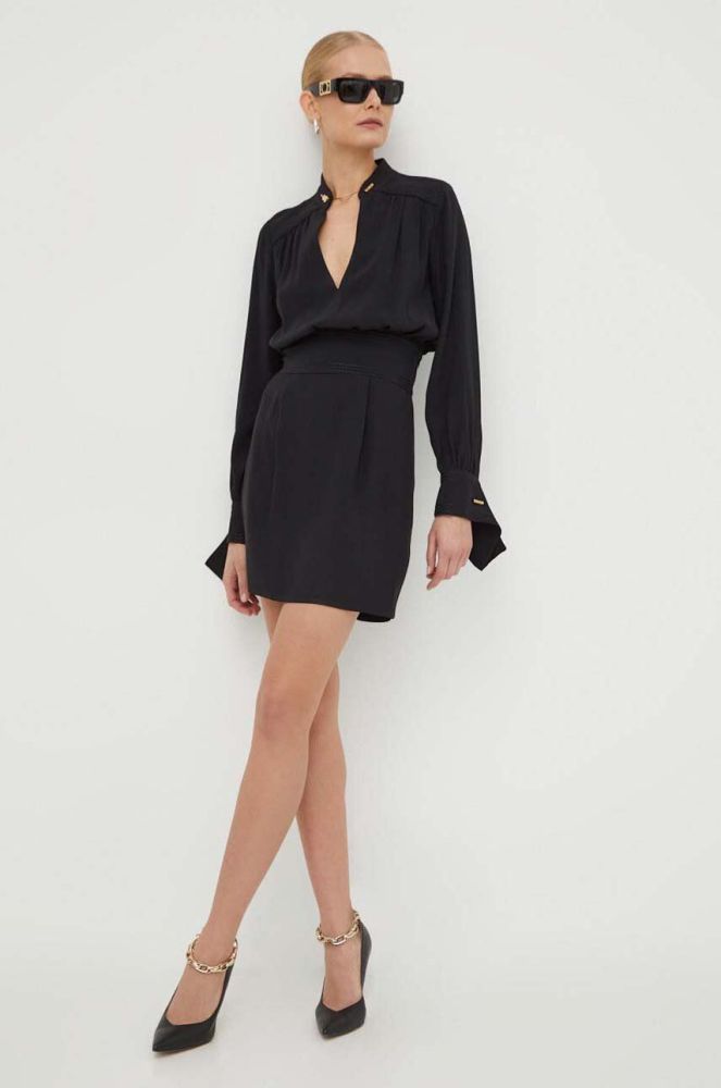 Сукня Elisabetta Franchi колір чорний mini облягаюча (3689073)