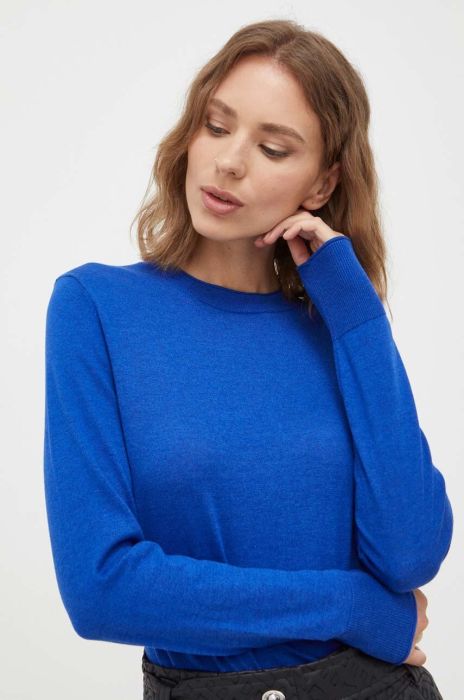 Светр BOSS жіночий легкий колір блакитний