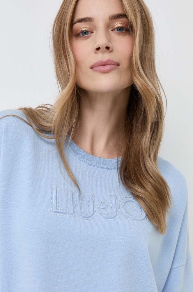 Светр Liu Jo жіночий колір блакитний