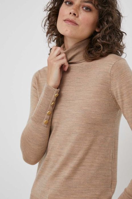 Светр Barbour жіночий колір бежевий легкий гольф