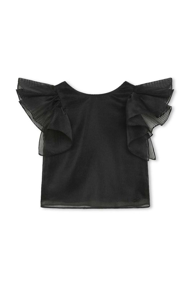 Дитяча футболка Karl Lagerfeld колір чорний (3542937)