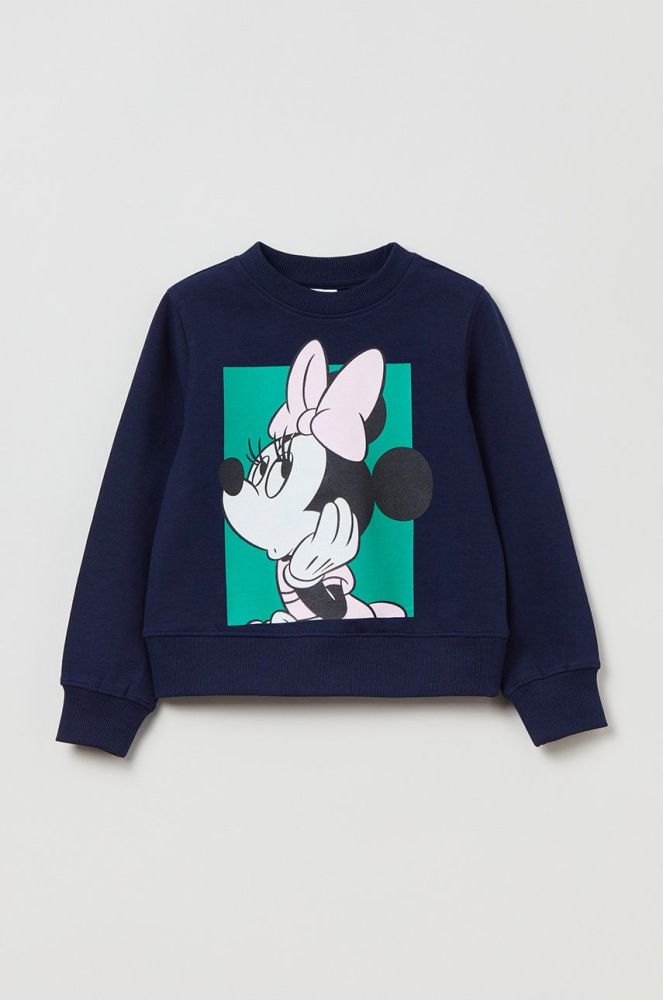 Дитяча кофта OVS X Disney колір синій з принтом