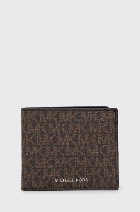 Гаманець Michael Kors чоловічий колір коричневий