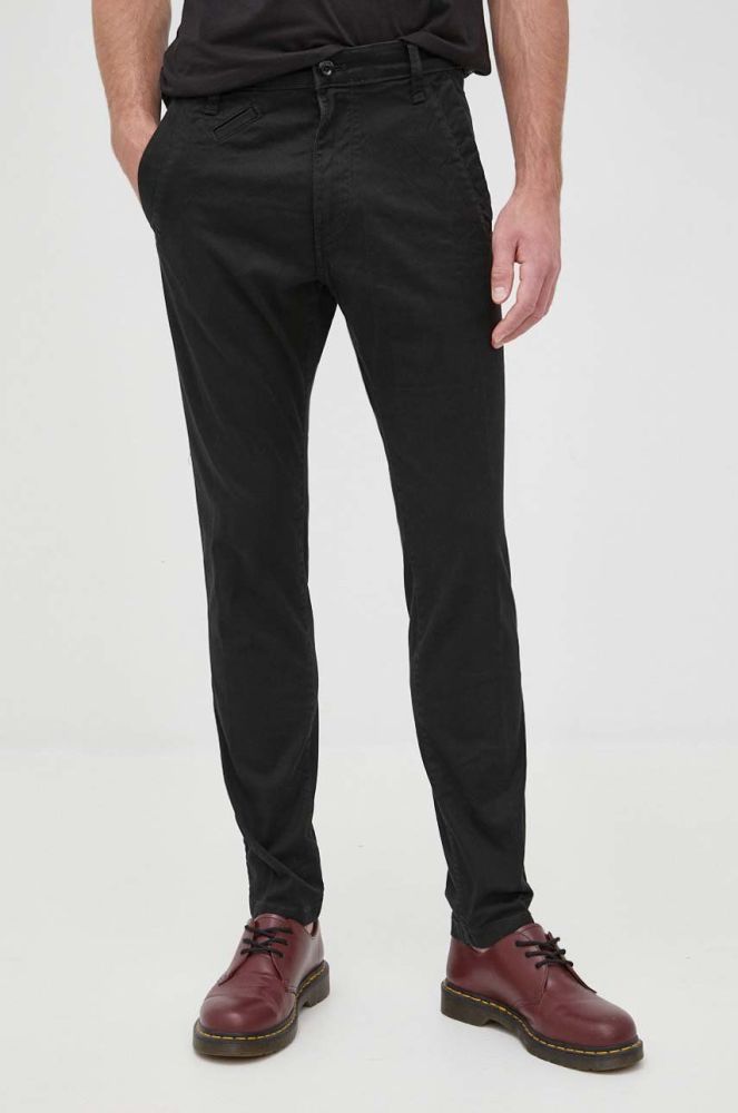 Штани G-Star Raw чоловічі колір чорний фасон chinos (2164620)