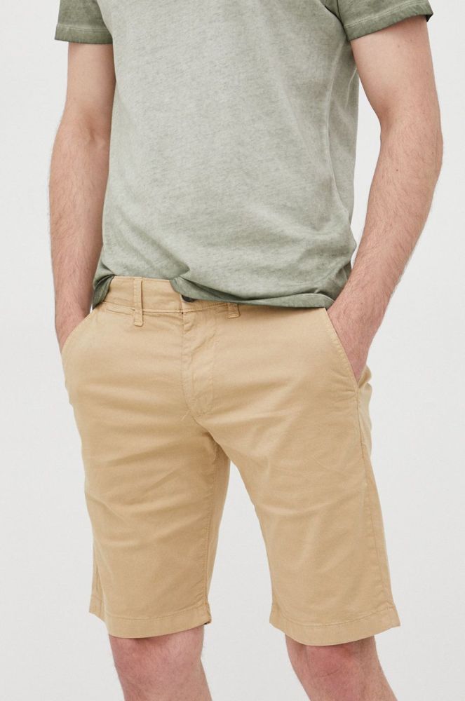 Шорти Pepe Jeans Mc Queen Short чоловічі колір бежевий
