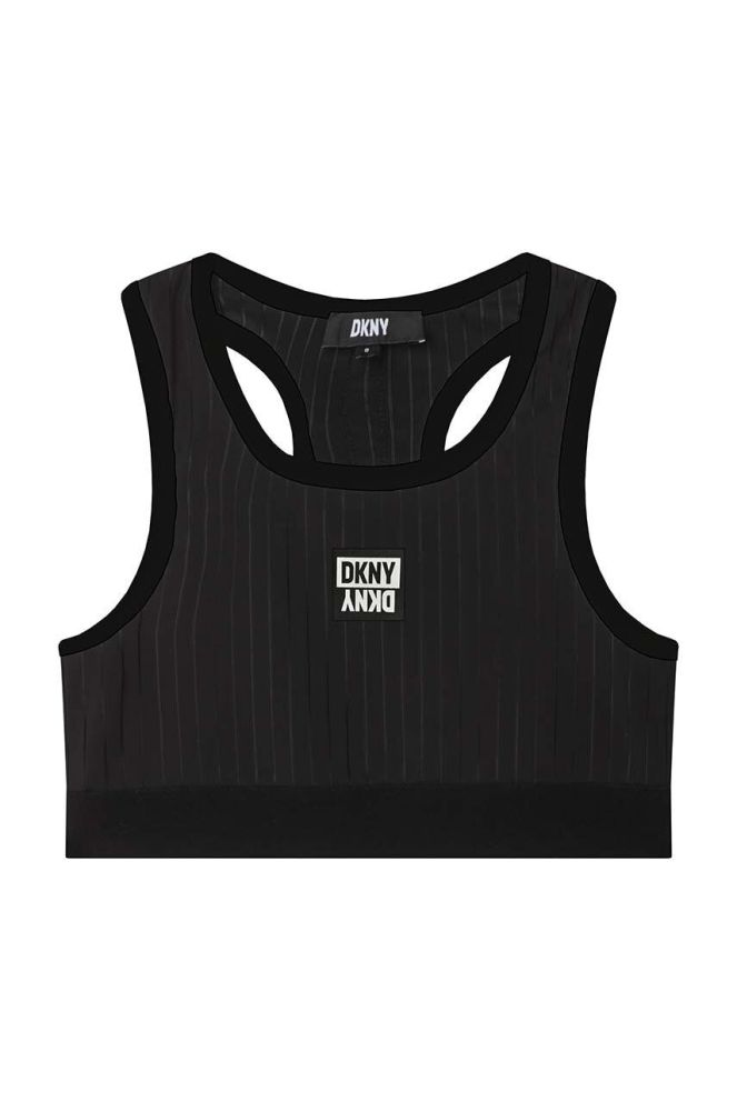Дитячий спортивний бюстгальтер Dkny колір чорний