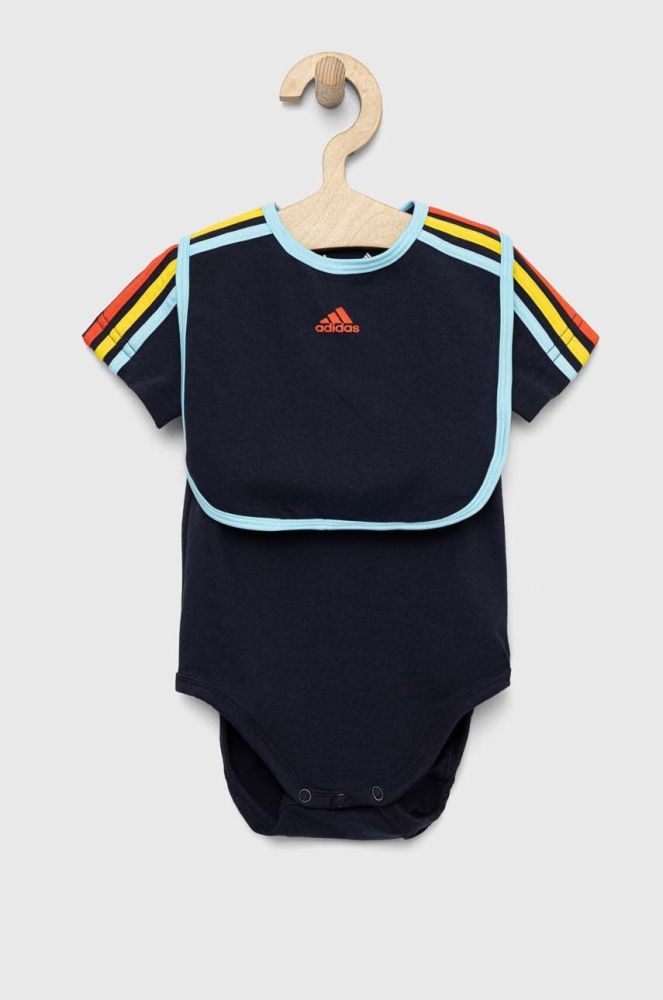 Боді для немовлят adidas I 3S GIFT SET колір темно-синій (3002703)