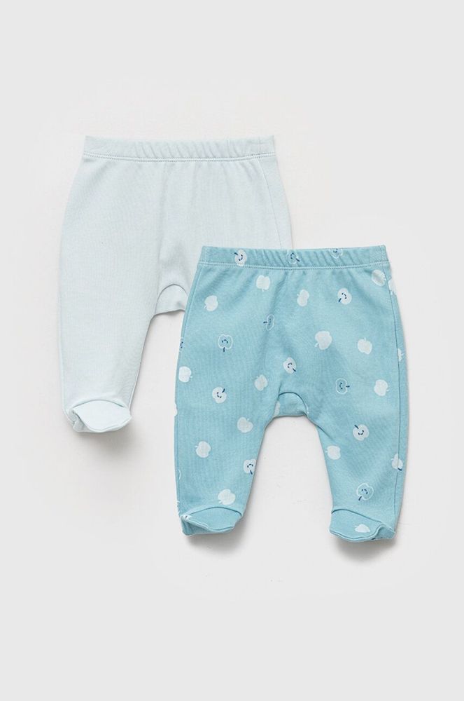 Дитячі повзунки United Colors of Benetton 2-pack колір блакитний (3184875)