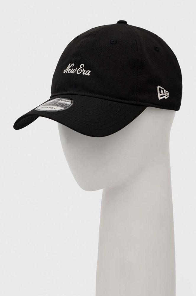 Кепка New Era колір чорний візерунок