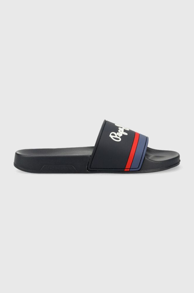 Шльопанці Pepe Jeans SLIDER чоловічі колір синій PMS70123