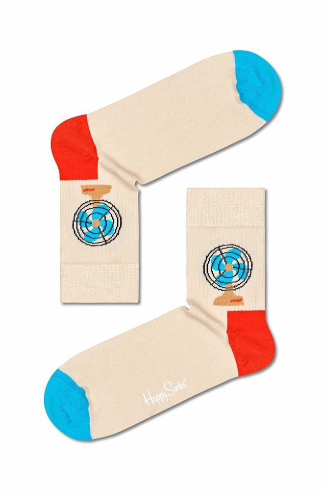 Шкарпетки Happy Socks Beige My Biggest Fan колір бежевий